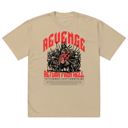 Revenge Oversized Faded T-Shirt