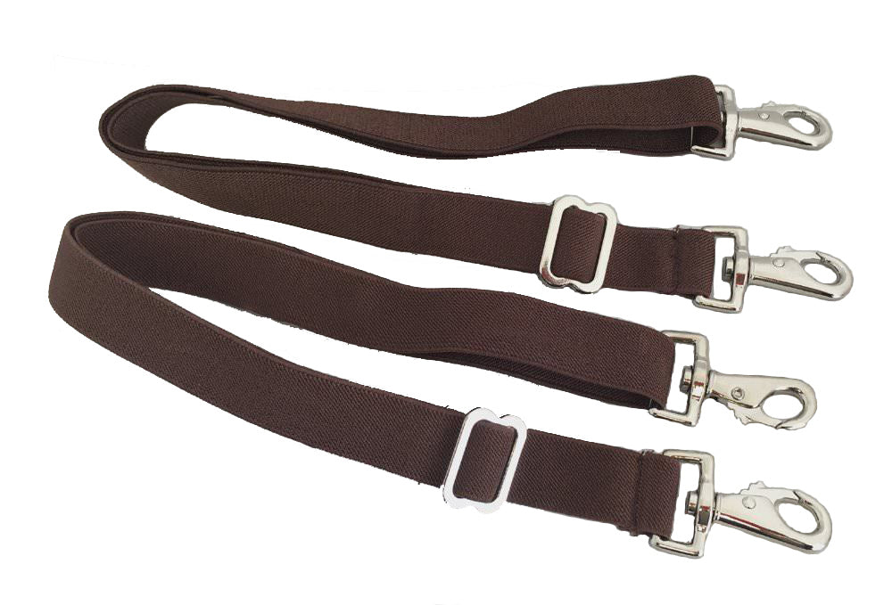 AJ Tack Elastic Replacement Blanket Leg Strap Pair