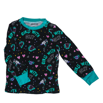 Hockey Girls with Grit Bamboo Pajama Set