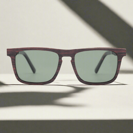 Palau - Rectangle Wooden Sunglasses