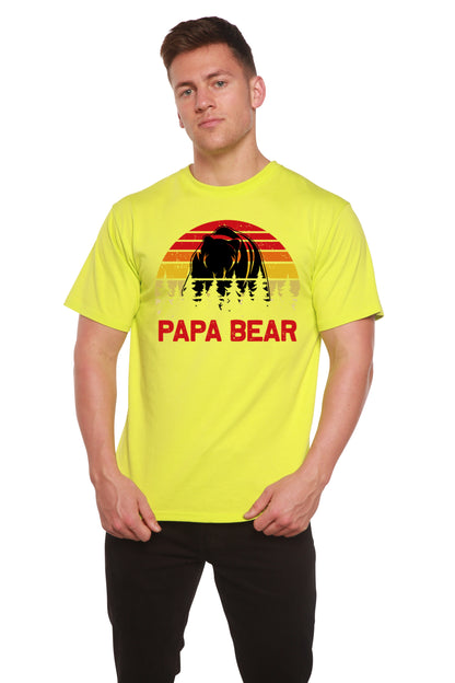Papa Bear Men's Bamboo Viscose/Organic Cotton Short Sleeve Graphic T-Shirt