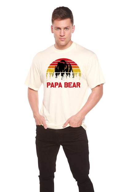 Papa Bear Men's Bamboo Viscose/Organic Cotton Short Sleeve Graphic T-Shirt
