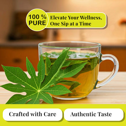 Papaya Leaf Tea Bags 75 Count – Caffeine-Free Herbal Tea for Immunity & Digestion