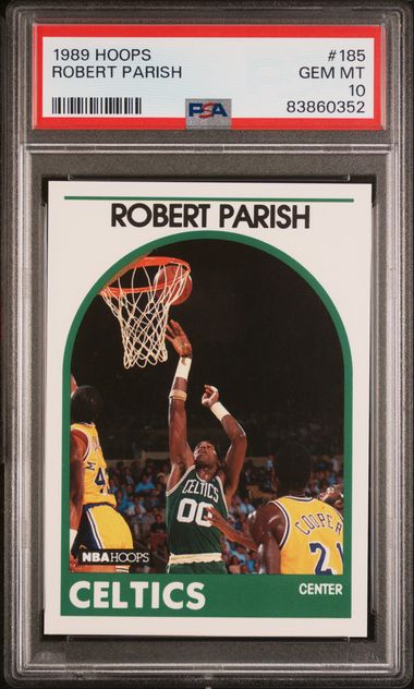 Graded 1989 Hoops Robert Parish #185 Basketball Card PSA 10 Gem Mint
