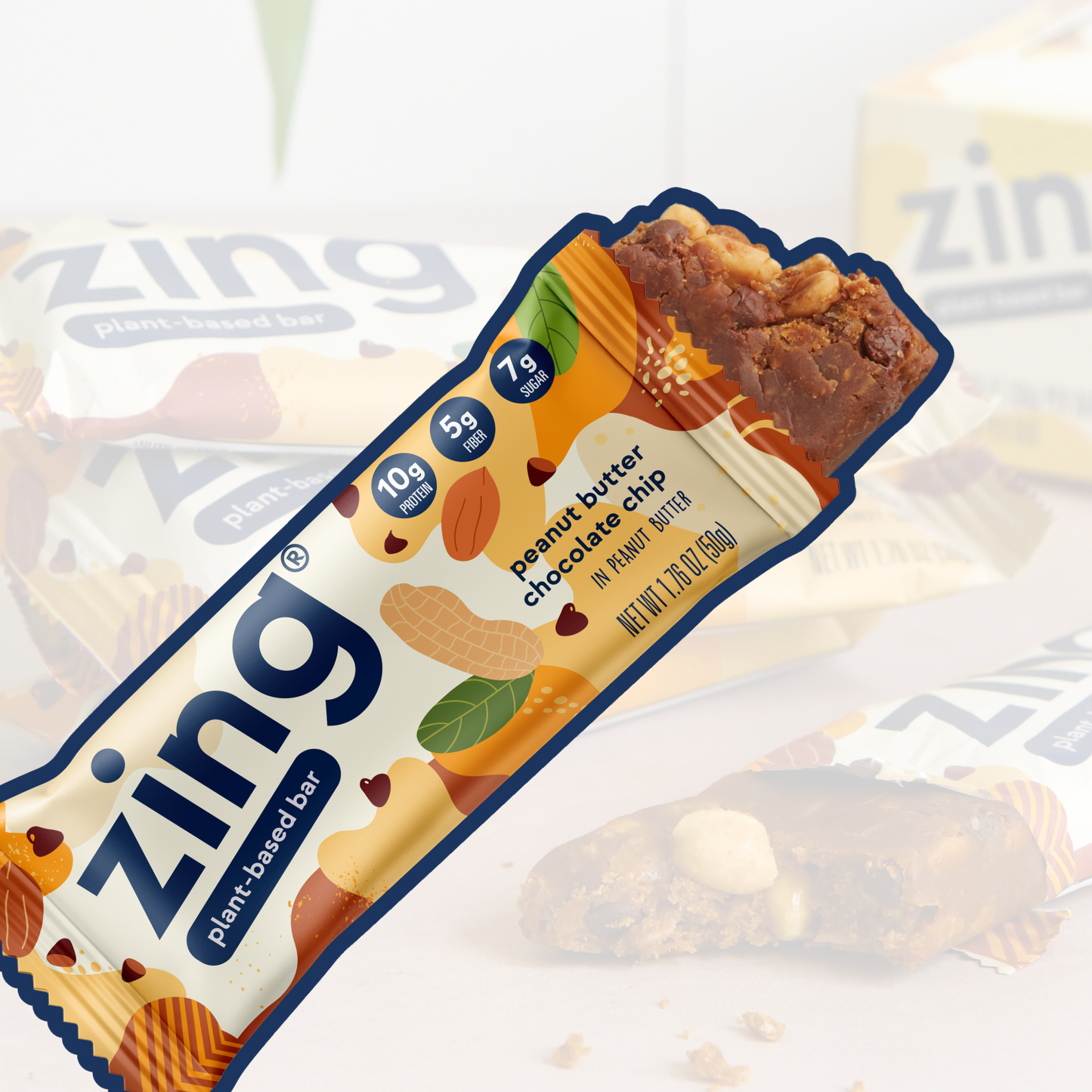 peanut butter chocolate chip nutrition bars