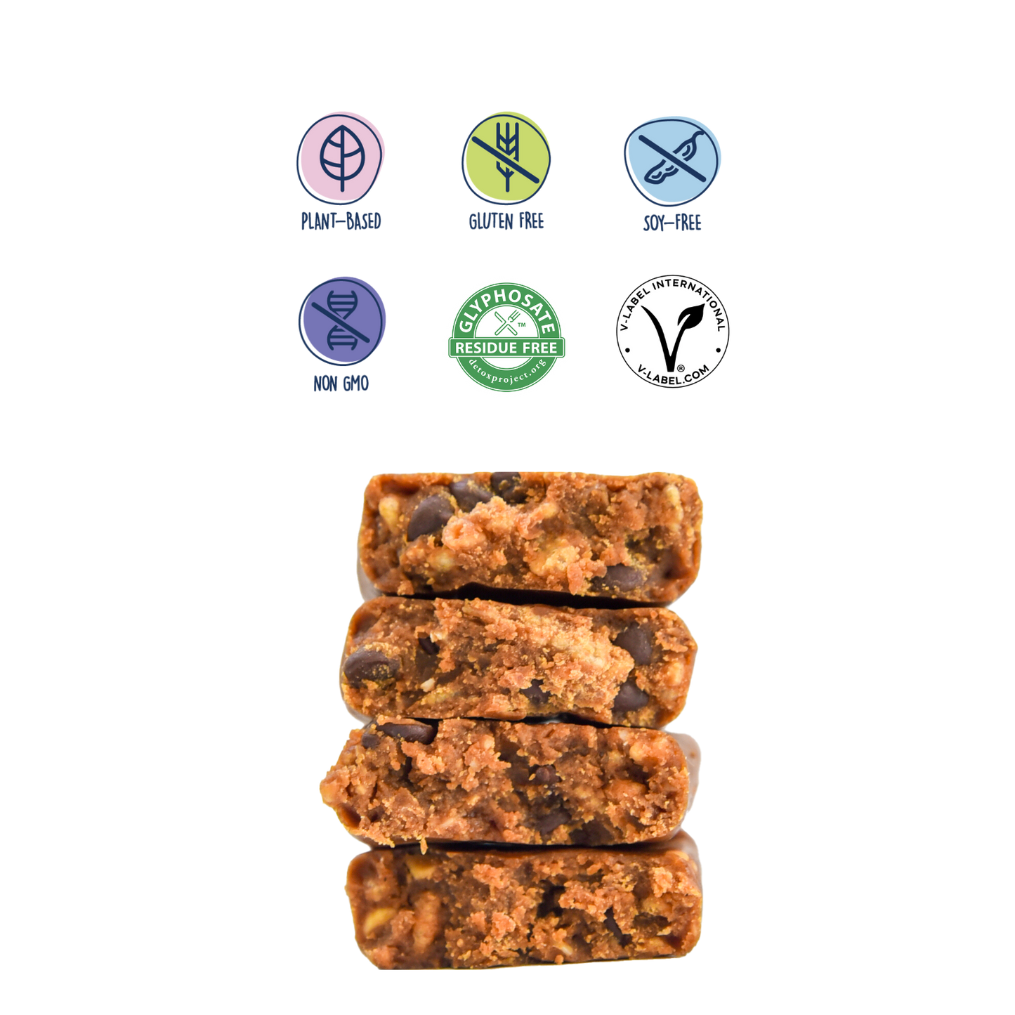 peanut butter chocolate chip nutrition bars