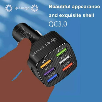 PBG 3 Port LED Voltage Wall Charger and 6 Port Car Charger