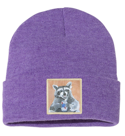 Beer Bandit Raccoon Beanie