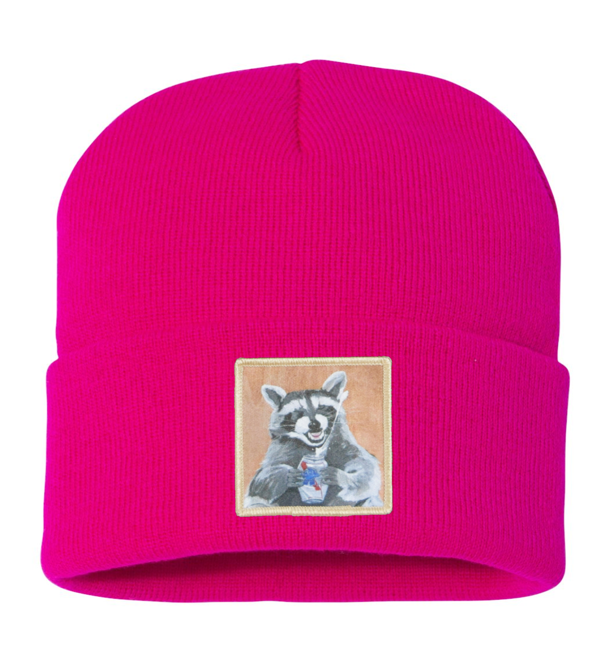 Beer Bandit Raccoon Beanie