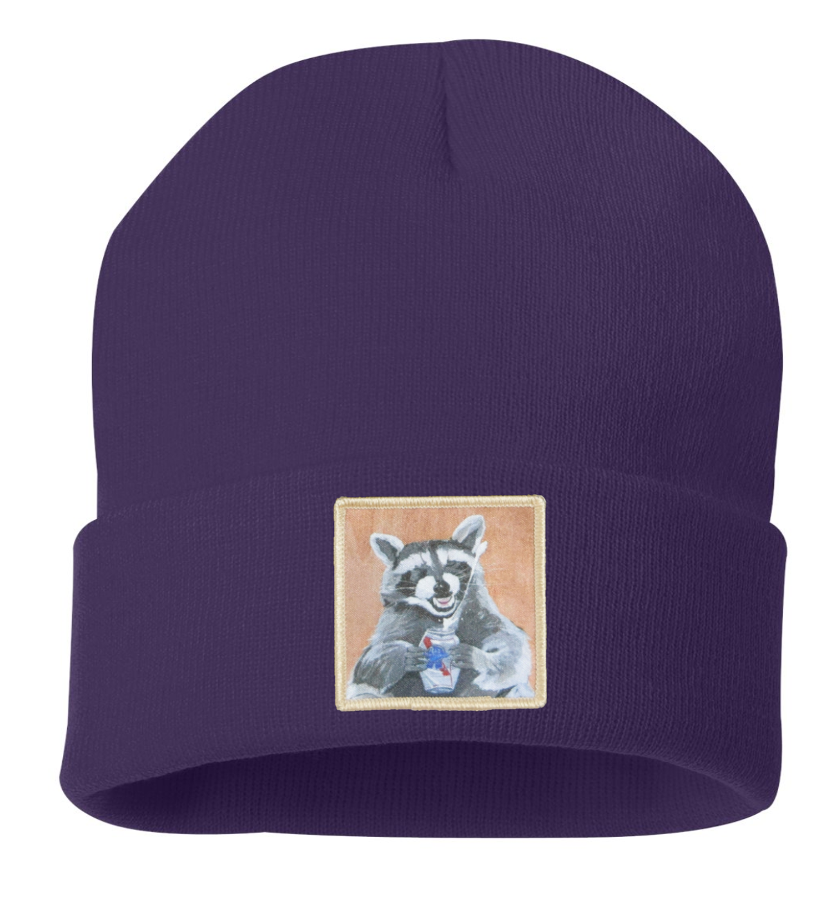 Beer Bandit Raccoon Beanie