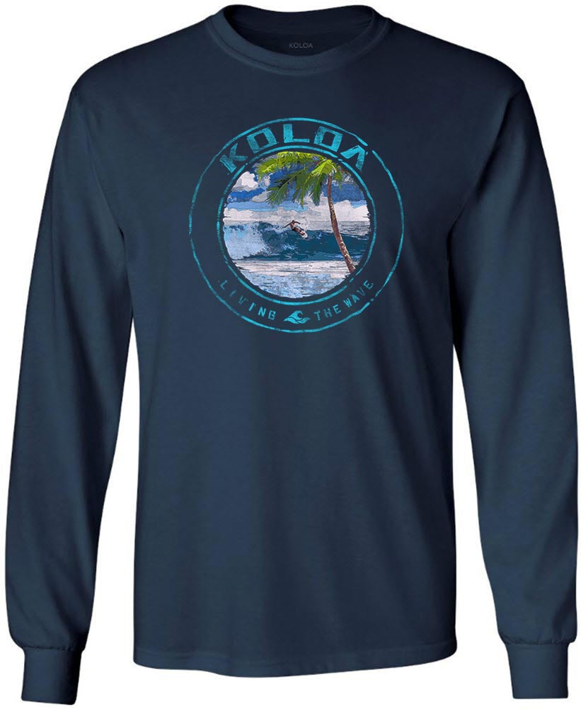Koloa Watercolor Surfer Long Sleeve T-Shirt