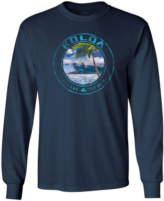 Koloa Watercolor Surfer Long Sleeve T-Shirt