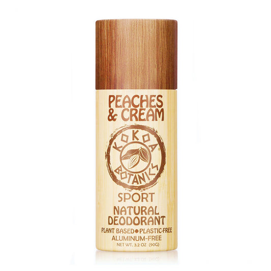 Peaches and Cream - Natural Deodorant - Organic - Aluminum-Free - Plastic-Free 3.2 oz