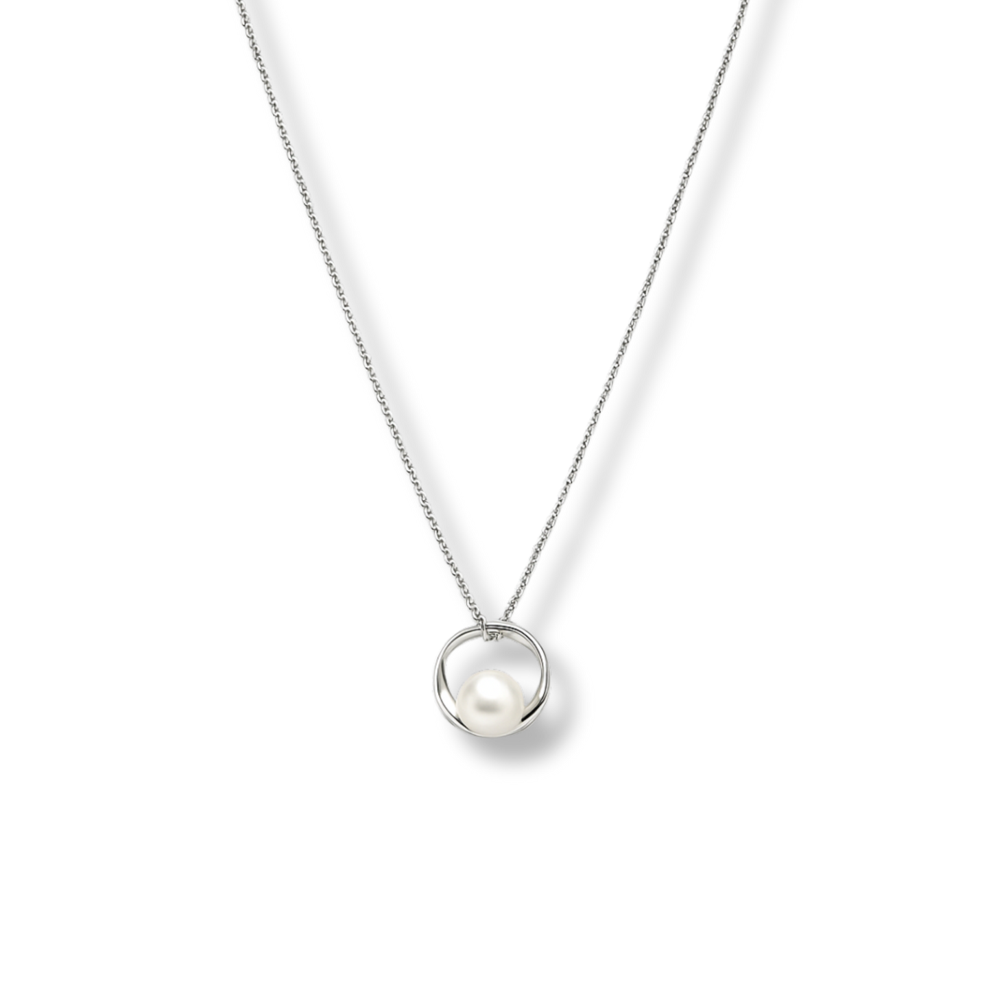 Cultured Pearl 925 Sterling Silver Women Necklace
