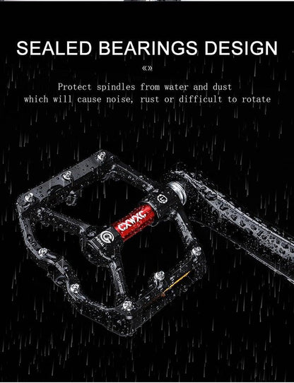 Pedals Bicycle Aluminum Pedal Mountain Urban Road Parts Sealed Bearing Flat Platform All-Round Pedals Bike Accessories Advanced 4 Bearings Mountain Bike Pedals Platform Bicycle Flat Alloy Pedals