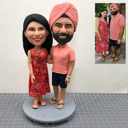 Personalized Indian Couple Bobbleheads