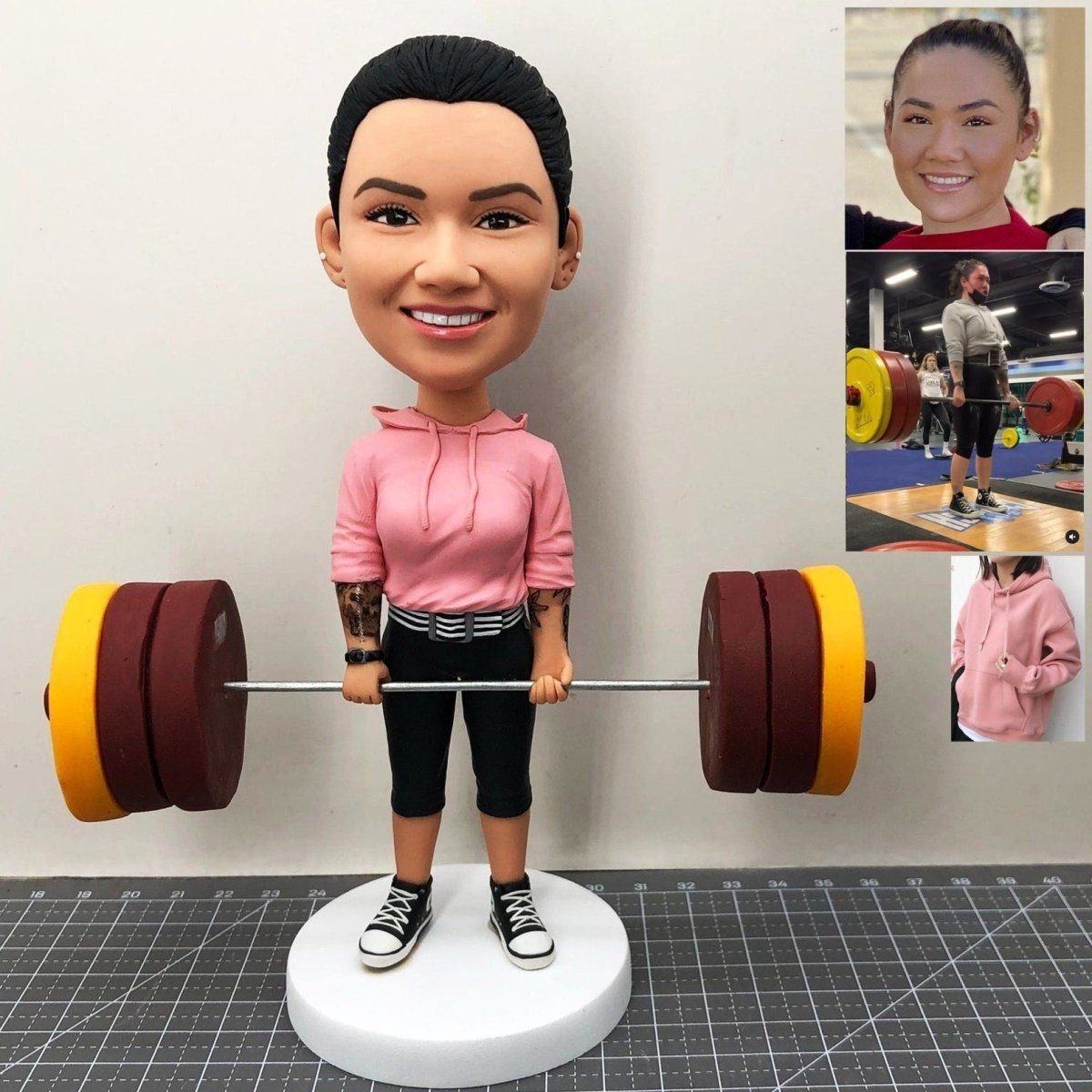 Personalized Weightlifting Bobblehead