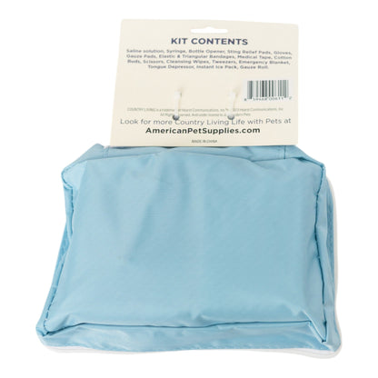 Country Living 50-Piece Pet Travel First Aid Kit for Emergencies, Safety, Adventure & On-the-Go Pet Care