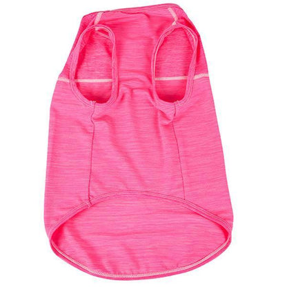 Pet Life ® Active 'Aero-Pawlse' Quick-Dry and 4-Way-Stretch Yoga Fitness Dog T-Shirt Tank Top