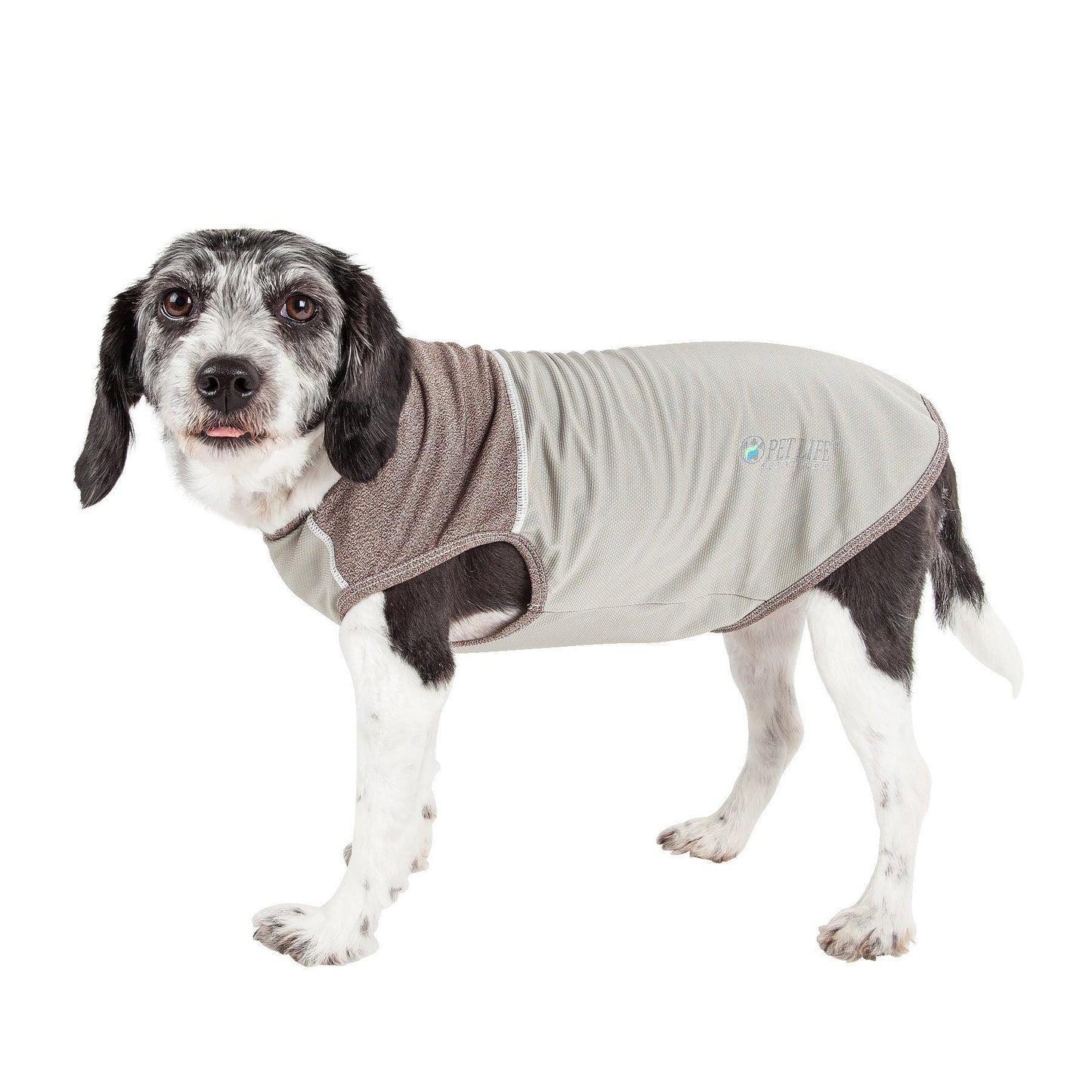 Pet Life ® Active 'Aero-Pawlse' Quick-Dry and 4-Way-Stretch Yoga Fitness Dog T-Shirt Tank Top