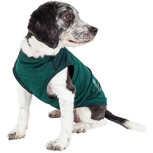 Pet Life ® Active 'Aero-Pawlse' Quick-Dry and 4-Way-Stretch Yoga Fitness Dog T-Shirt Tank Top