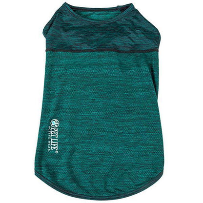 Pet Life ® Active 'Aero-Pawlse' Quick-Dry and 4-Way-Stretch Yoga Fitness Dog T-Shirt Tank Top