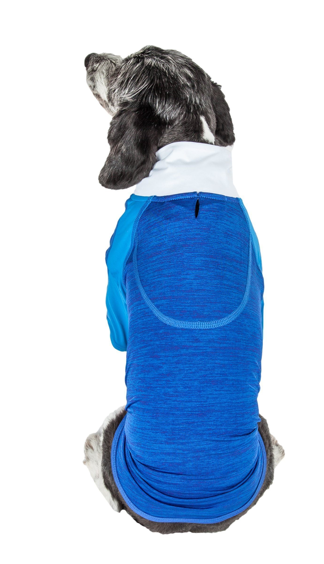 Pet Life ® Active 'Chewitt Wagassy' 4-Way-Stretch Yoga Fitness Long-Sleeve Dog T-Shirt