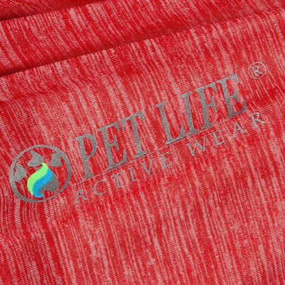 Pet Life ® Active 'Chewitt Wagassy' 4-Way-Stretch Yoga Fitness Long-Sleeve Dog T-Shirt