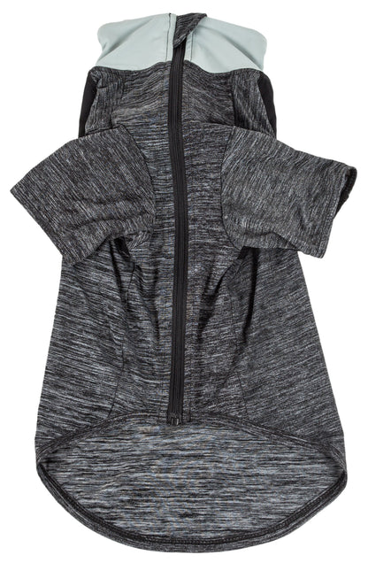 Pet Life ® Active 'Chewitt Wagassy' 4-Way-Stretch Yoga Fitness Long-Sleeve Dog T-Shirt