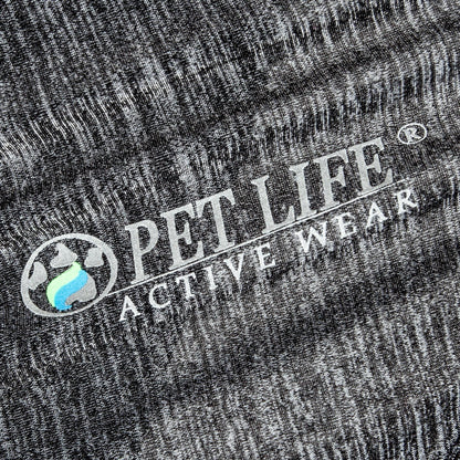 Pet Life ® Active 'Chewitt Wagassy' 4-Way-Stretch Yoga Fitness Long-Sleeve Dog T-Shirt