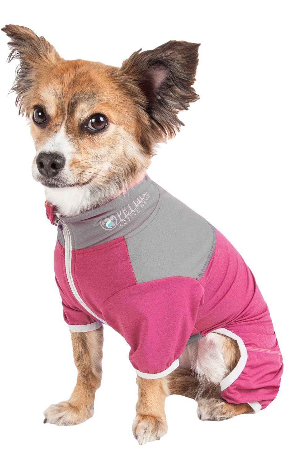 Pet Life ®  Active 'Embarker' 4-Way Stretch Fitness Yoga Full Body Dog Tracksuit
