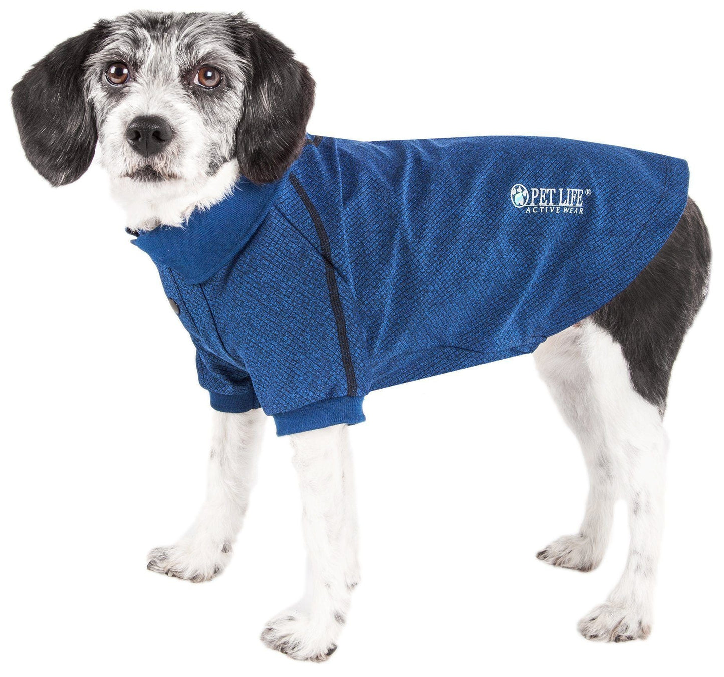 Pet Life ® Active 'Fur-Flex' Stretch and Quick-Dry Anti-Odor Fitness Yoga Dog Polo T-Shirt