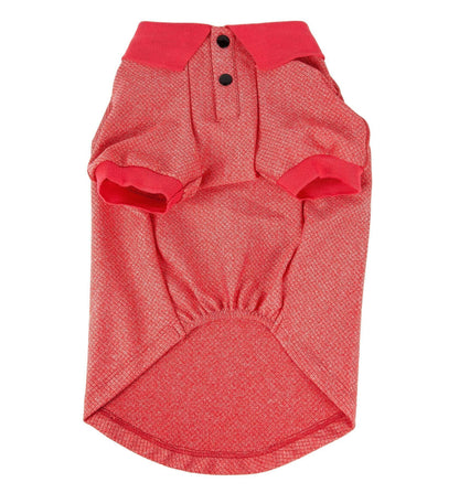 Pet Life ® Active 'Fur-Flex' Stretch and Quick-Dry Anti-Odor Fitness Yoga Dog Polo T-Shirt