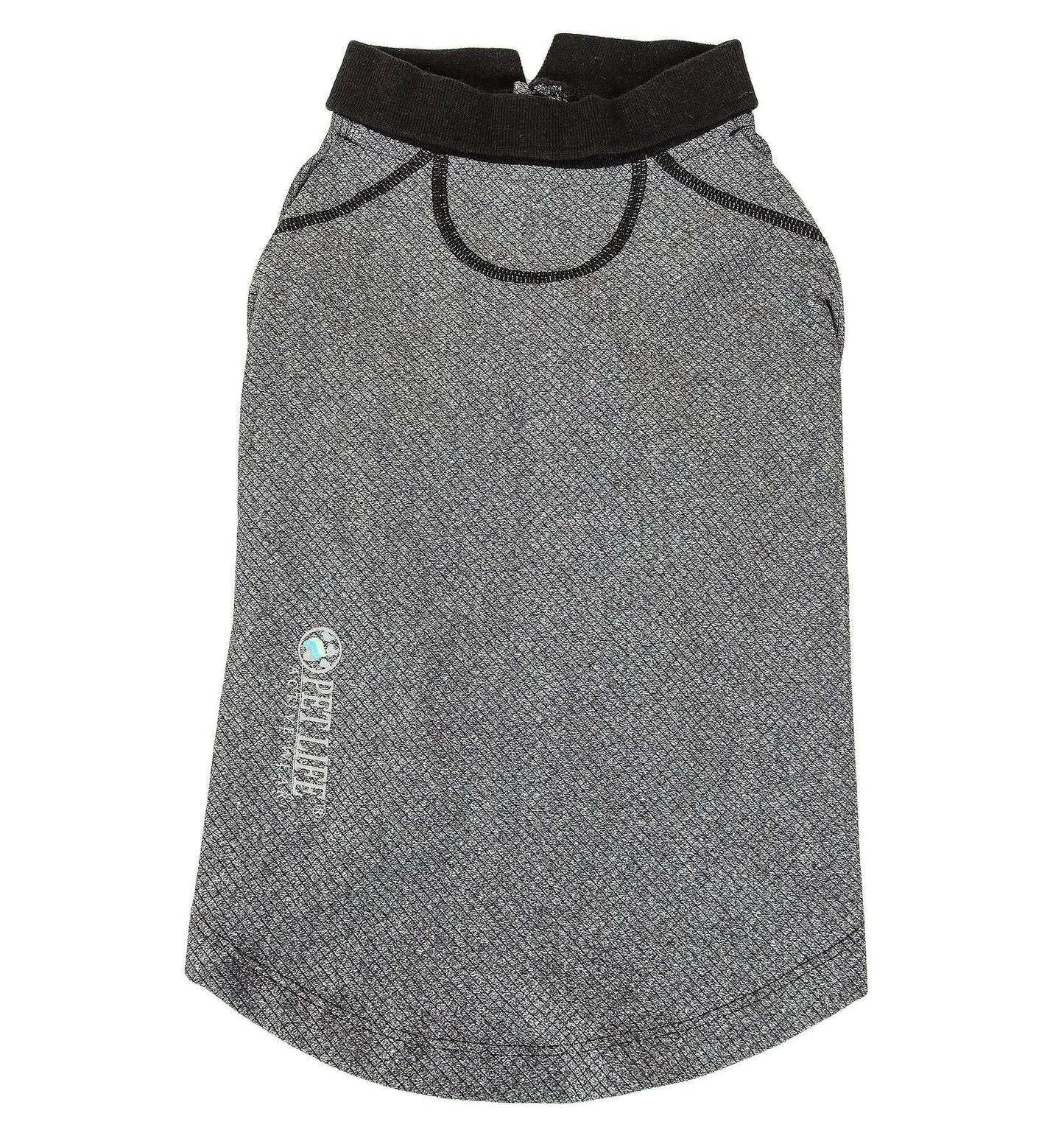 Pet Life ® Active 'Fur-Flex' Stretch and Quick-Dry Anti-Odor Fitness Yoga Dog Polo T-Shirt