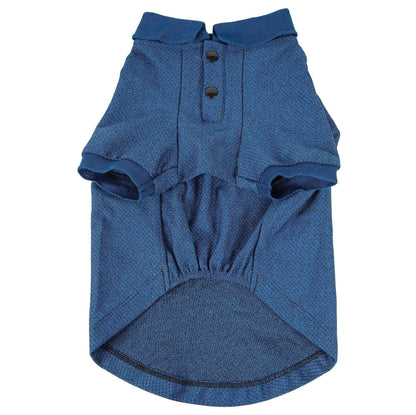 Pet Life ® Active 'Fur-Flex' Stretch and Quick-Dry Anti-Odor Fitness Yoga Dog Polo T-Shirt