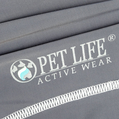 Pet Life ®  Active 'Racerbark' 4-Way-Stretch Yoga Fitness Dog T-Shirt Tank Top