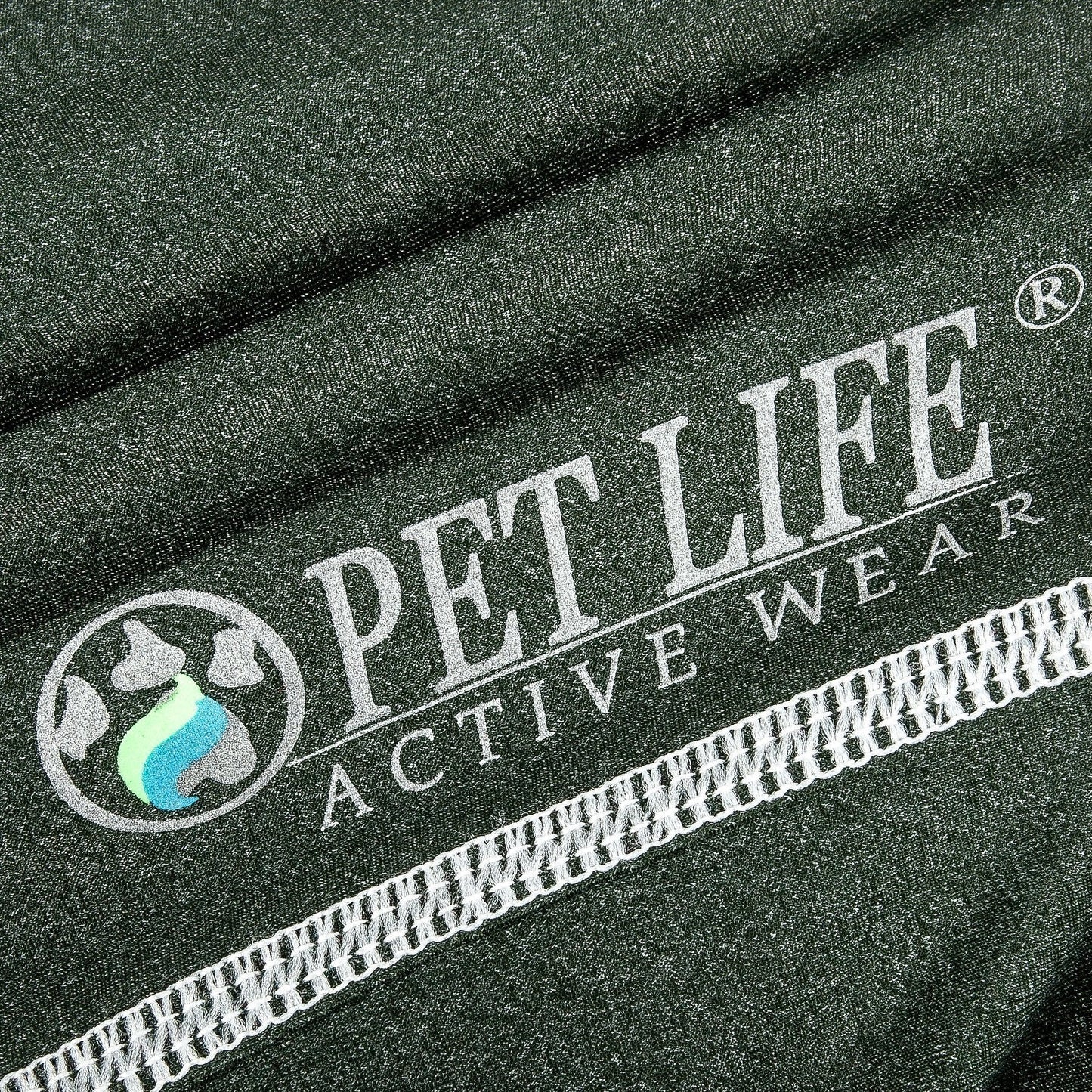 Pet Life ®  Active 'Racerbark' 4-Way-Stretch Yoga Fitness Dog T-Shirt Tank Top