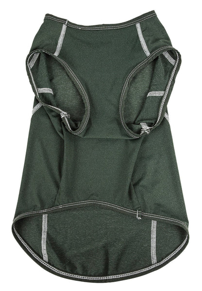 Pet Life ®  Active 'Racerbark' 4-Way-Stretch Yoga Fitness Dog T-Shirt Tank Top