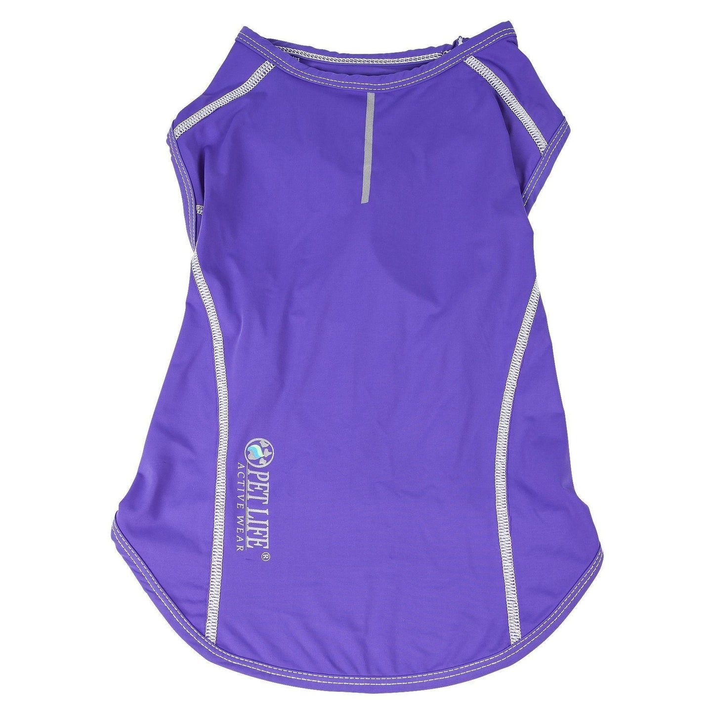 Pet Life ®  Active 'Racerbark' 4-Way-Stretch Yoga Fitness Dog T-Shirt Tank Top