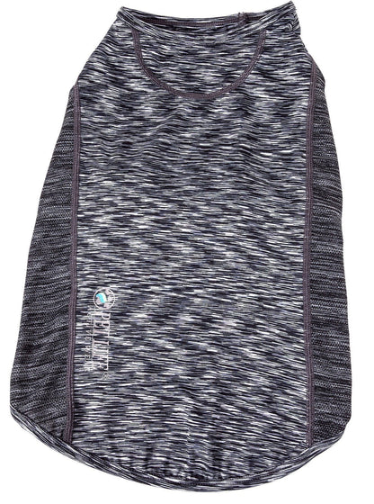 Pet Life ® Active 'Warf Speed' Heathered Ultra-Stretch Yoga Fitness Dog T-Shirt