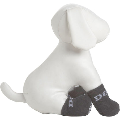Pet Life ® Anti-Slip Rubberized Gripped Breathable Stretch Pet Dog Socks - Set of 4
