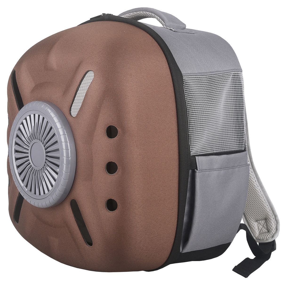 Pet Life ® 'Armor-Vent' External USB Powered Backpack with Built-in Cooling Fan