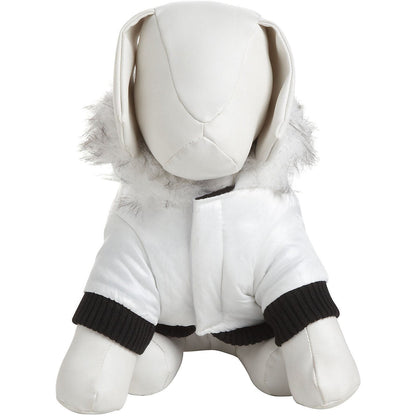 Pet Life ® Aspen Winter-White 3M Insulated Fashion Pet Parka Dog Coat