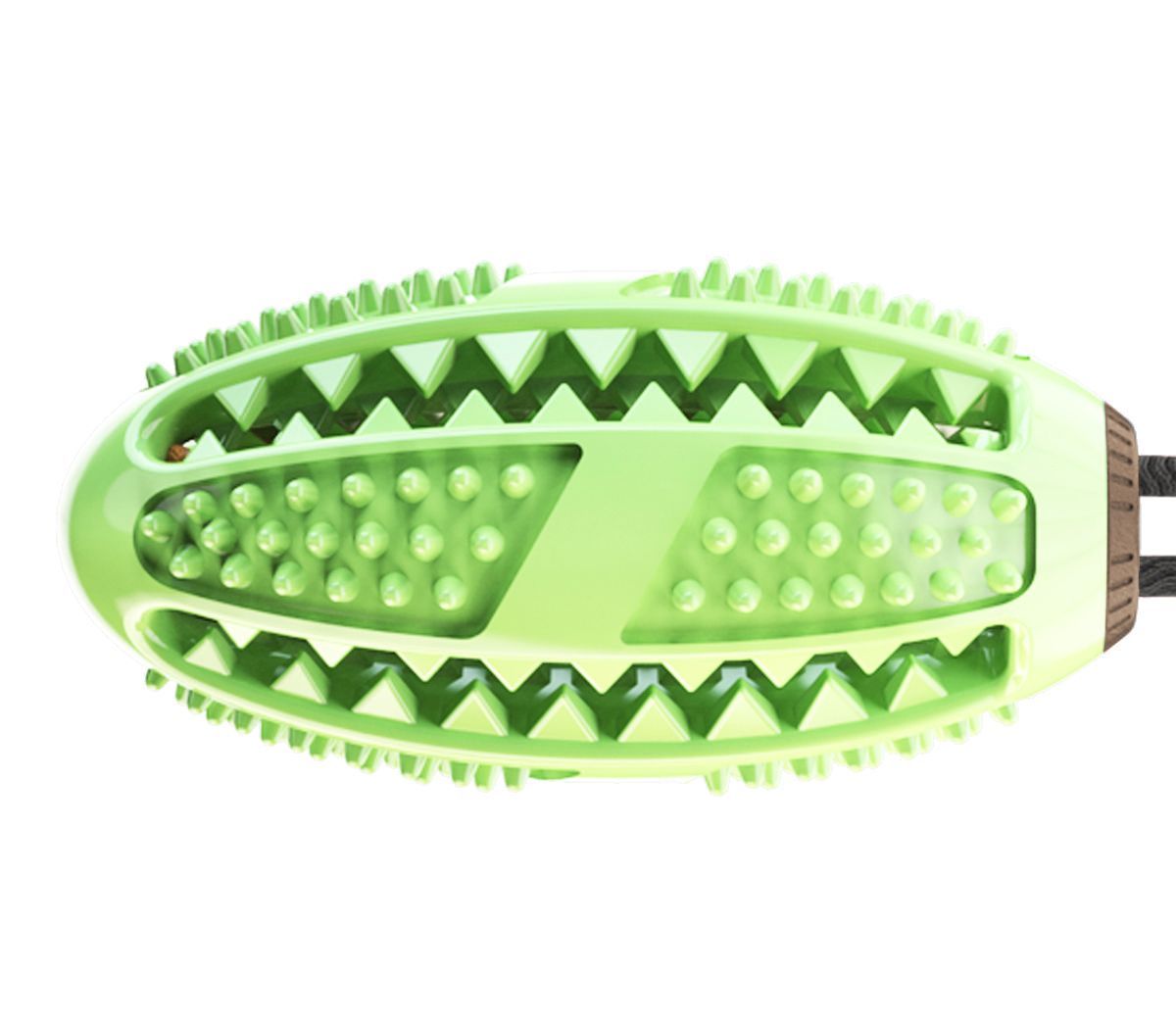 Pet Life ® 'Grip N' Play' Treat Dispensing Football Shaped Suction Cup Dog Toy