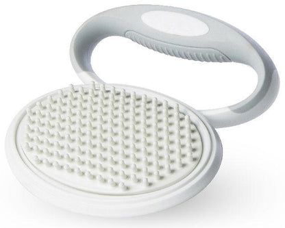 Pet Life ® 'Gyrater' Swivel Travel Silicone Massage Grooming Cat Brush