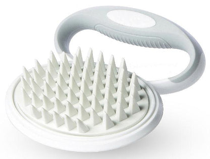 Pet Life ® 'Gyrater' Swivel Travel Silicone Massage Grooming Pet Brush
