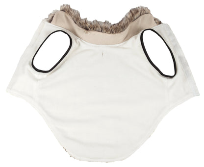 Pet Life ®  Luxe 'Gilded Rawffled' Gold-Plated Designer Fur Dog Coat