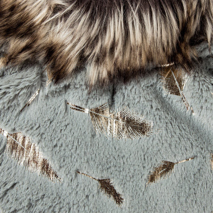 Pet Life ® Luxe 'Gold-Wagger' Gold-Leaf Fashion Designer Fur Dog Coat