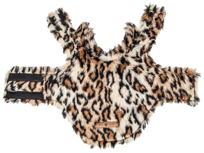 Pet Life ®  Luxe 'Lab-Pard' Dazzling Leopard Patterned Mink Fur Dog Coat