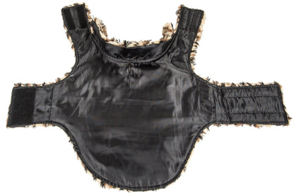 Pet Life ®  Luxe 'Lab-Pard' Dazzling Leopard Patterned Mink Fur Dog Coat